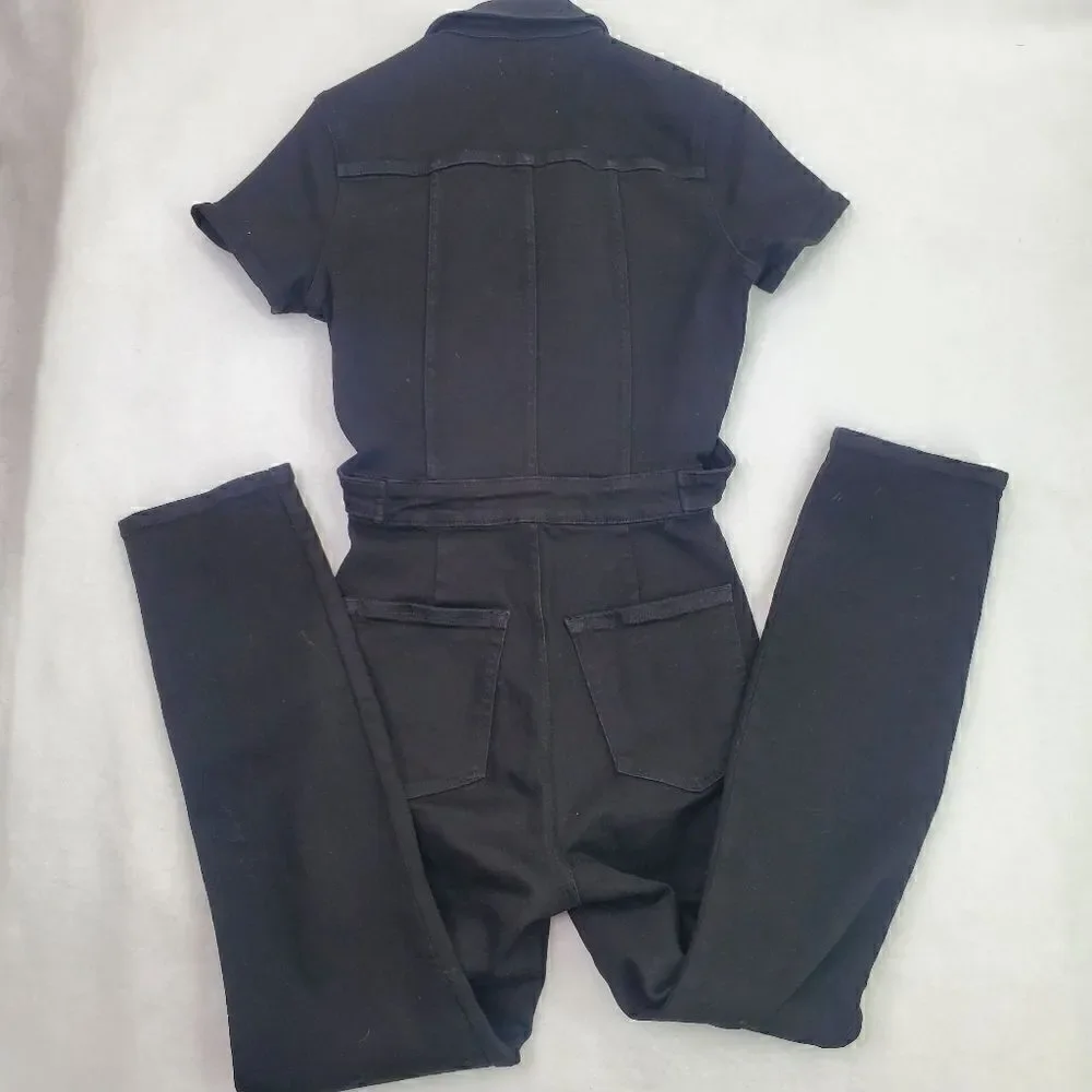Good American The Fit For Success Jumpsuit Black Size 1